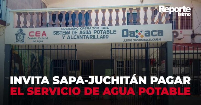 edificio del servicio de agua potable y alcantarillado en juchitan