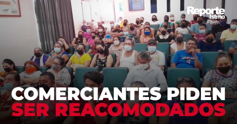 conferencia de prensa de los comerciantes de juchitan