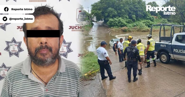 Detienen a vecino del espinal por cruzar el vado en Juchitán